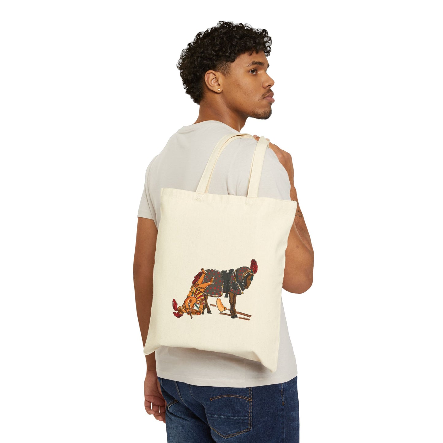 Drunk Jousting Knight tote