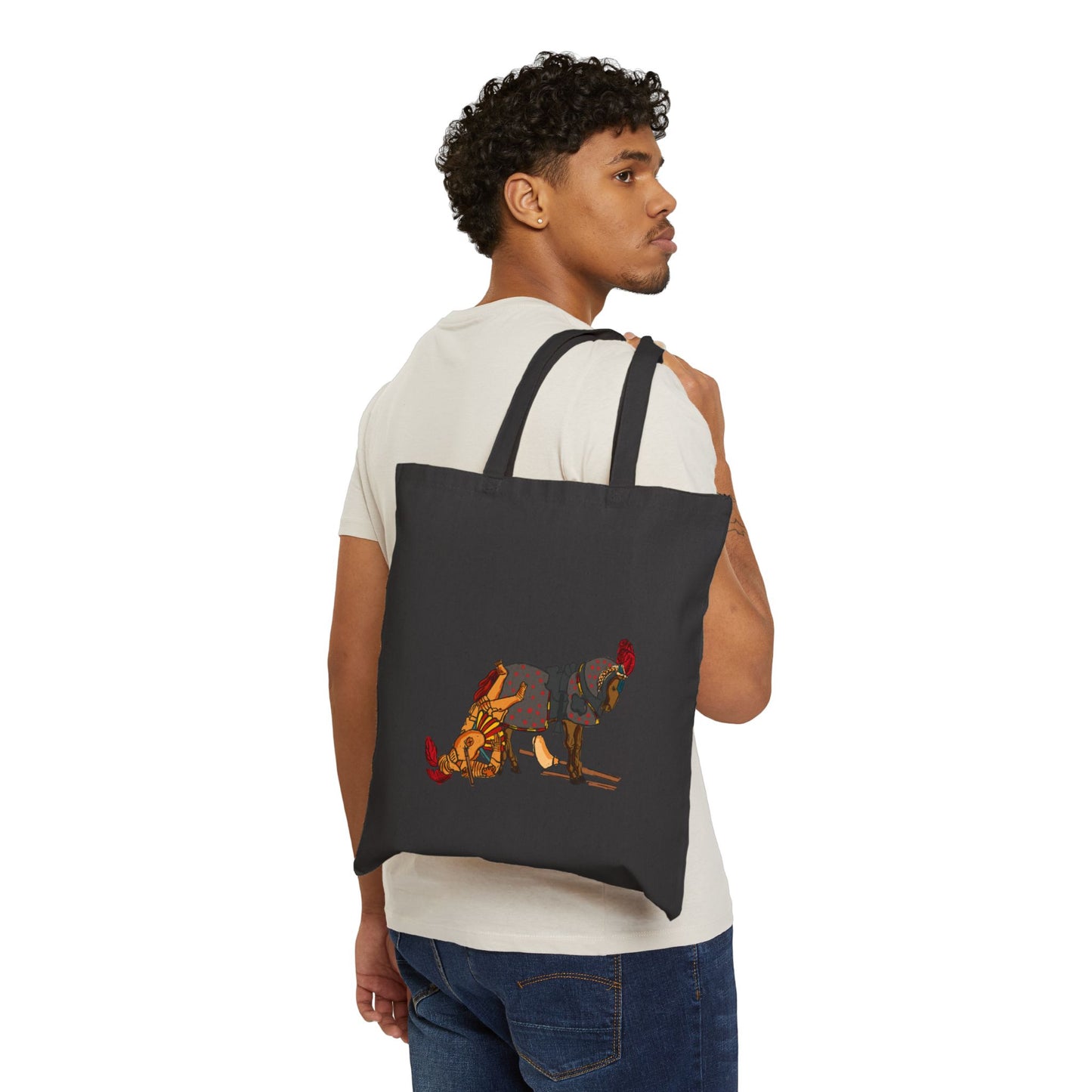 Drunk Jousting Knight tote