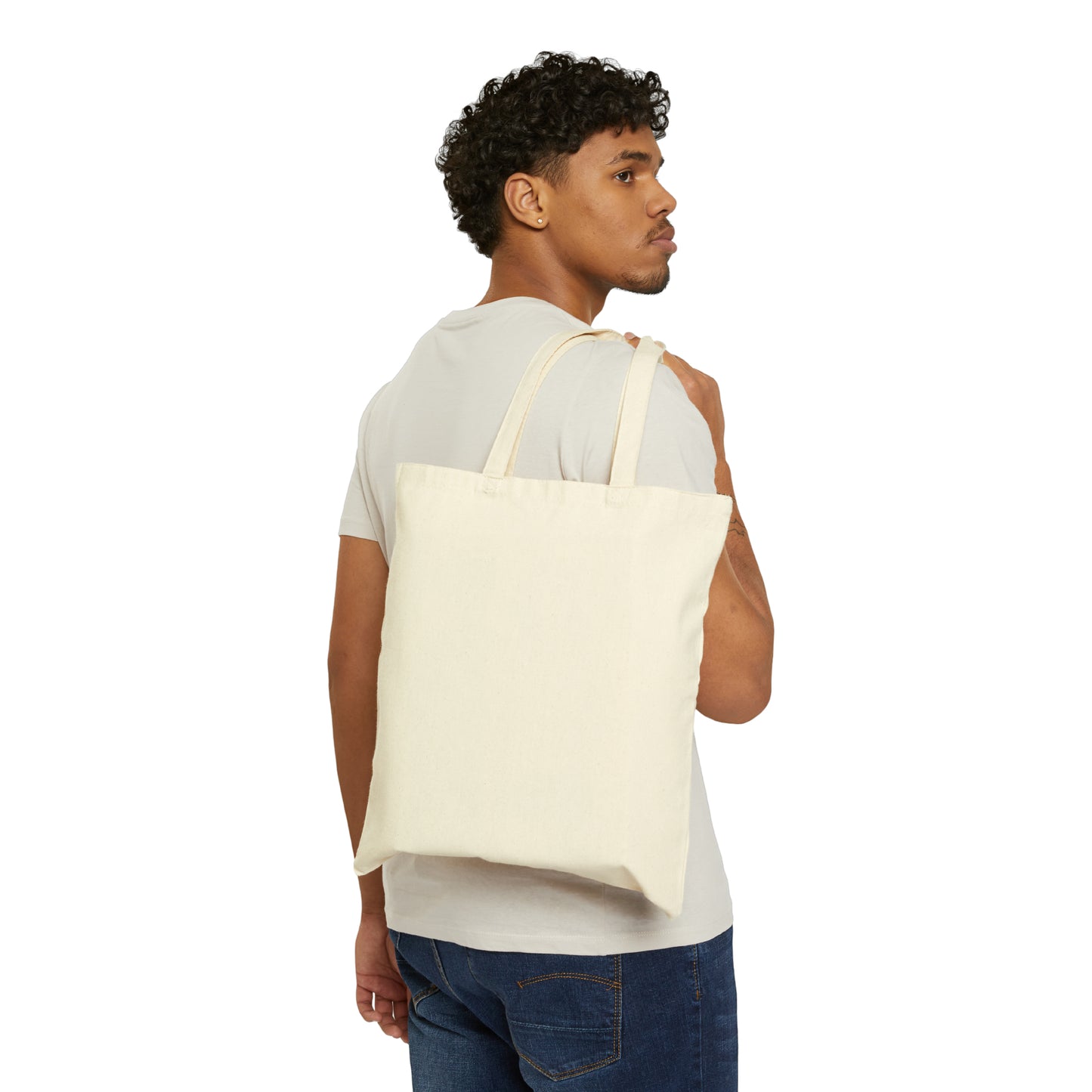 Tabletop Cowboy Cotton Canvas Tote Bag